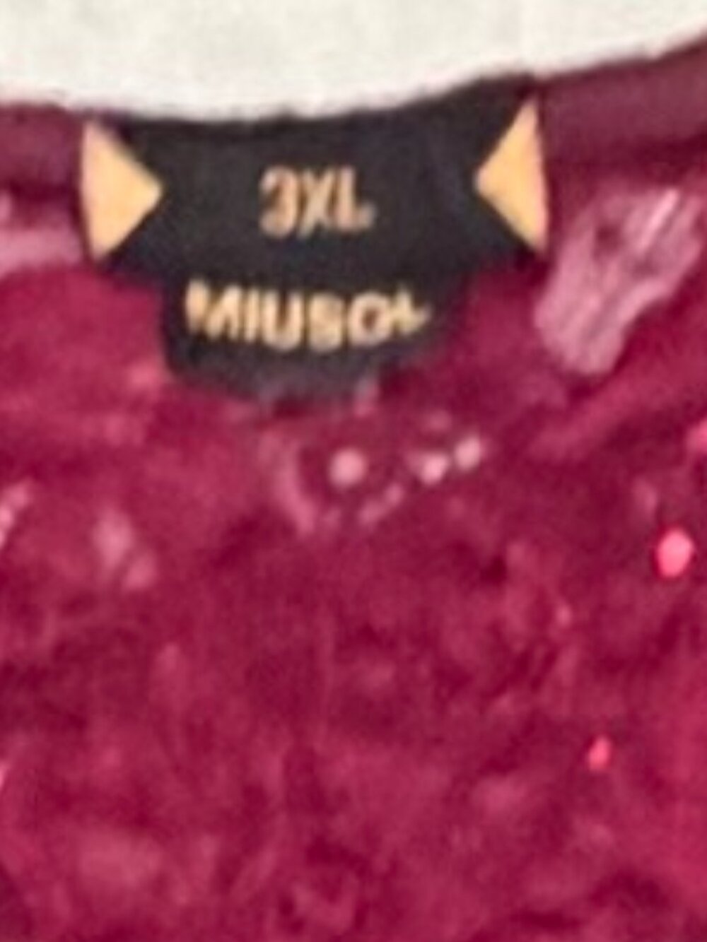 Miusol Wine Colored Evening Gown - Picture 8 of 8